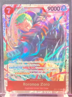 One Piece Adventure on Kami’s Island Roronoa Zoro EB04-007 SR Pack Fresh NM/MINT - Image 1