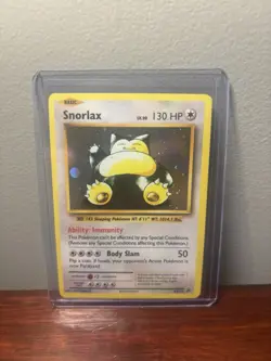 Pokemon Snorlax XY179 Promo Holo Basic 130 HP Immunity Body Slam XY Card - Image 1