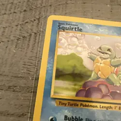 Pokemon TCG Squirtle Shadowless Card 63/102 Base Set 1999 - LP+ VERY SHARP LOOK - Image 3