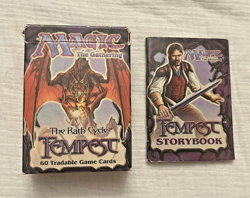 MTG - TEMPEST - Empty Starter Deck Box and Storybook - 1997 - Image 1
