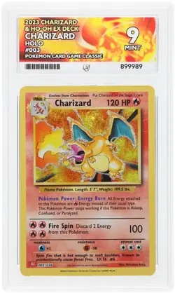 ACE 9 Charizard 003/034 HOLO CLC Pokemon Card Game Classic TCG - NOT PSA - Image 1