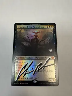 sheoldred the apocalypse foil SIGNED CARD - Image 1