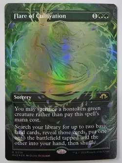 Flare of Cultivation - 338 Borderless Foil MTG MH3 - Image 1