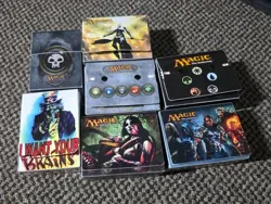 Lot of 7 Deck Boxes 6-Ultra Pro 1-Max Protect. Magic The Gathering 5-Side Load - Image 1
