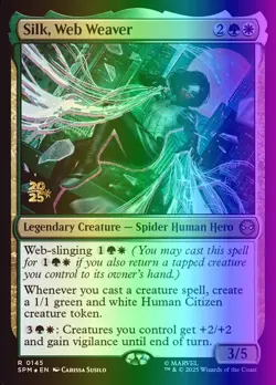 MTG Silk, Web Weaver (145s/81) Marvel's Spider-Man Promos NM FOIL - Image 1