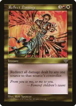 MTG Magic the Gathering Reflect Damage (277/351) Mirage HP - Image 1