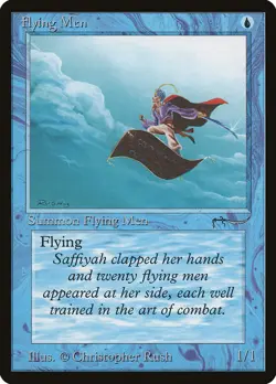 MTG Magic the Gathering Flying Men (14/92) Arabian Nights HP - Image 1