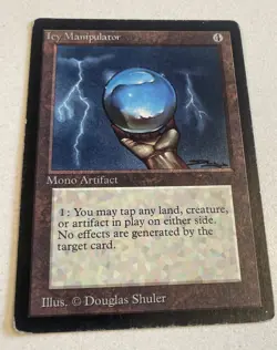 Magic the Gathering MTG Beta Icy Manipulator Played 1993 - Image 1
