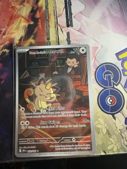 Pokemon TCG Destined Rivals - Team Rockets Meowth 203/182 - Image 1