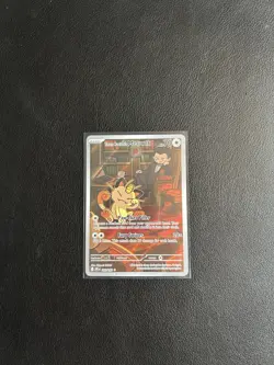 Team Rockets Meowth 203/182 IR Destined Rivals Pokemon TCG - Image 1