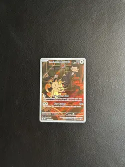 Team Rockets Meowth 203/182 IR Destined Rivals Pokemon TCG - Image 2