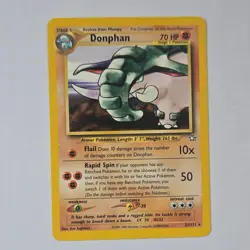 Pokemon Donphan Neo Genesis 21/111 Unlimited Rare Regular Stage 1 70 HP Card - Image 1