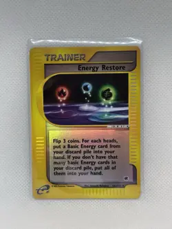 Pokemon Energy Restore 141/165 Expedition Base Set Reverse Holo Pack Fresh!! - Image 1