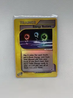 Pokemon Energy Restore 141/165 Expedition Base Set Reverse Holo Pack Fresh!! - Image 3