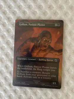 Gollum, Patient Plotter MTG LOTR Borderless Foil - Image 1