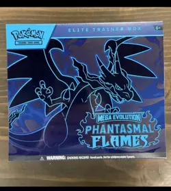 Pokemon Mega Evolution: Phantasmal Flames Elite Trainer Box Factory Sealed ETB - Image 1