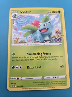 #002/078 Ivysaur Normal Uncommon - Pokemon Go NM - Image 1