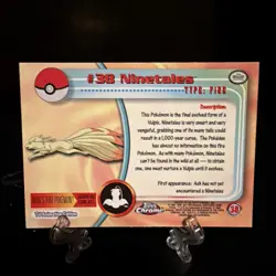 2000 Topps Chrome Pokemon Series 1 #38 Ninetales Foil Near Mint Ungraded - Image 2