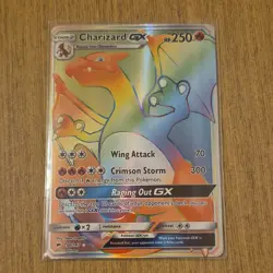 Pokemon Charizard GX Secret Rare Rainbow Holo SM-Burning Shadows 150/147 - Image 1