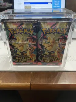 Pokemon TCG: 36x Ascended Heroes Booster Packs “Booster Box” in acrylic case - Image 1