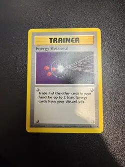Energy Retrieval 081/102 Uncommon Pokemon Base Set Shadowless LP - Image 3