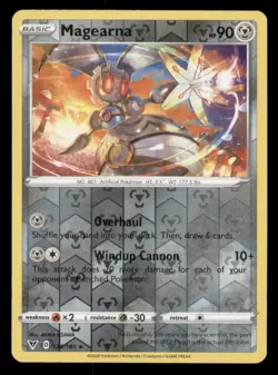 Magearna SWSH04: Vivid Voltage #128/185 Rare Reverse Holo Pokemon LP - Image 1