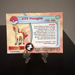 2000 Topps Chrome Pokemon #77 Ponyta TV Animation Edition Series 1 - Image 2