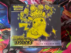 Surging Sparks Pokemon Center Elite Trainer Box - SV08 SEALED - Image 1