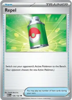 Pokemon Repel (126/189) Mega Evolution NM REVERSE HOLO - Image 1