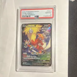 Pokemon TCG Blaziken v TG14/TG30 Holo Ultra Rare Silver Tempest PSA 10 - Image 1