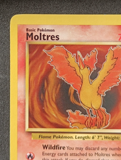 Pokemon TCG Moltres 27/62 Fossil Regular Non Holo Rare Card Vintage WOTC LP/NM - Image 2