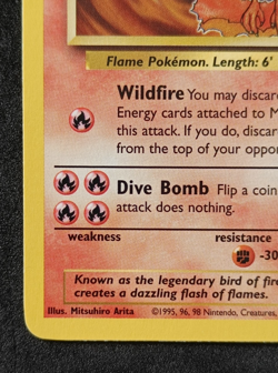 Pokemon TCG Moltres 27/62 Fossil Regular Non Holo Rare Card Vintage WOTC LP/NM - Image 5