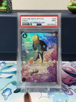 2025 One Piece Royal Blood OP10 Sanji Special Alt Art #ST14-003 PSA 9 - Image 1