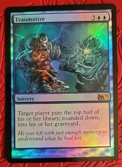 MTG Traumatize FOIL x1 LP/NM ~M11 (Magic the Gathering)*Free Shipping* - Image 1