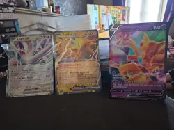 Pokemon Alakazam V Lugia EX & Zapdos EX Jumbo/Oversized Cards - Image 1