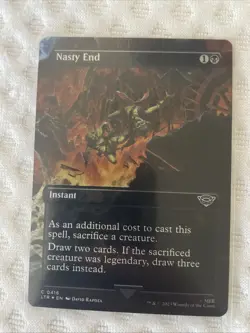 Nasty End (Borderless) MTG LOTR Foil - Image 1