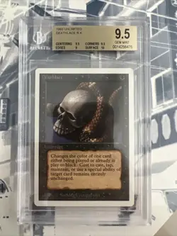 Unlimited Deathlace BGS 9.5 Graded Gem Mint NM Unplayed MTG - Image 1