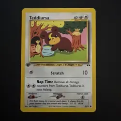 Teddiursa 65/75 Neo Discovery 1st Edition Pokemon S355 - Image 1