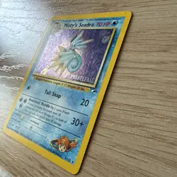 MISTY'S SEADRA Prerelease Pokemon Card - WOTC - Gym Heroes - 9/132 - 💦 - Image 2