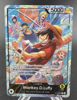 One Piece Monkey D. Luffy Alt Art Leader OP15-098 Adventure on KAMI's Island - Image 1