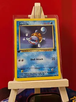 Pokemon Squirtle TCG Team Rocket Card 68/82 1st Edition Common NM - Image 1