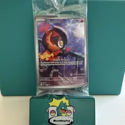 Charcadet MEP 022 Phantasmal Flames Pokemon Center Stamped Promo Card SEALED - Image 1