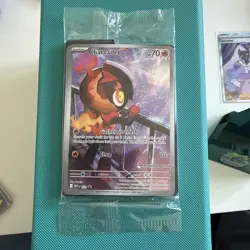 Charcadet MEP 022 Phantasmal Flames Pokemon Center Stamped Promo Card SEALED - Image 2