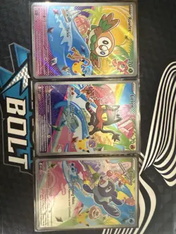 Rowlet, Litten & Popplio First Partner Illustration Collection Promo Set Pokemon - Image 1