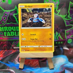 DRILBUR - 091/185 VIVID VOLTAGE POKEMON CARD - NM/M - Image 1