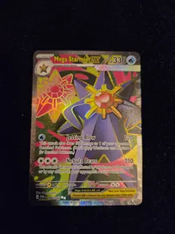 Pokemon TCG Mega Starmie EX 102/088 Perfect Order Secret Rare - Image 1
