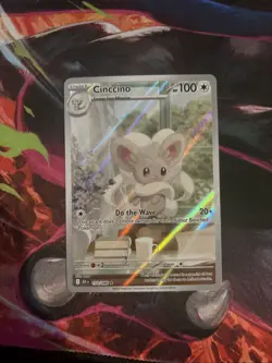 Cinccino 153/086 Black Bolt NEAR MINT PACK FRESH Illustration Rare Pokemon TCG - Image 3