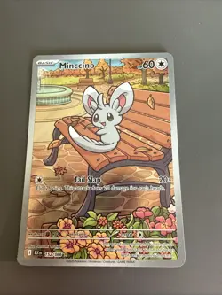 Pokemon TCG Minccino 152/086 Full Art Illustration Rare Black Bolt NM - Image 1