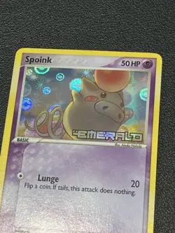 Pokemon Reverse Foil Card - Spoink 66/106 (Ex Emerald) - Image 1