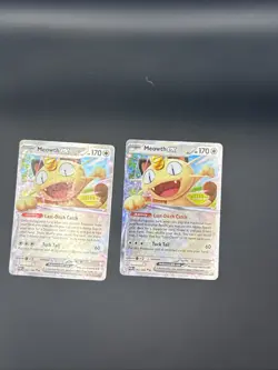 Pokemon TCG Meowth ex 062/088 Perfect Order Playset X2 Cards Double Rare NM+ - Image 1